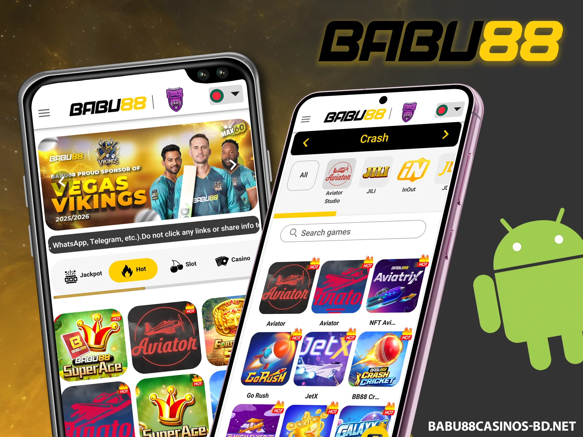 Check supported mobile devices on the official Babu88 website at any time.