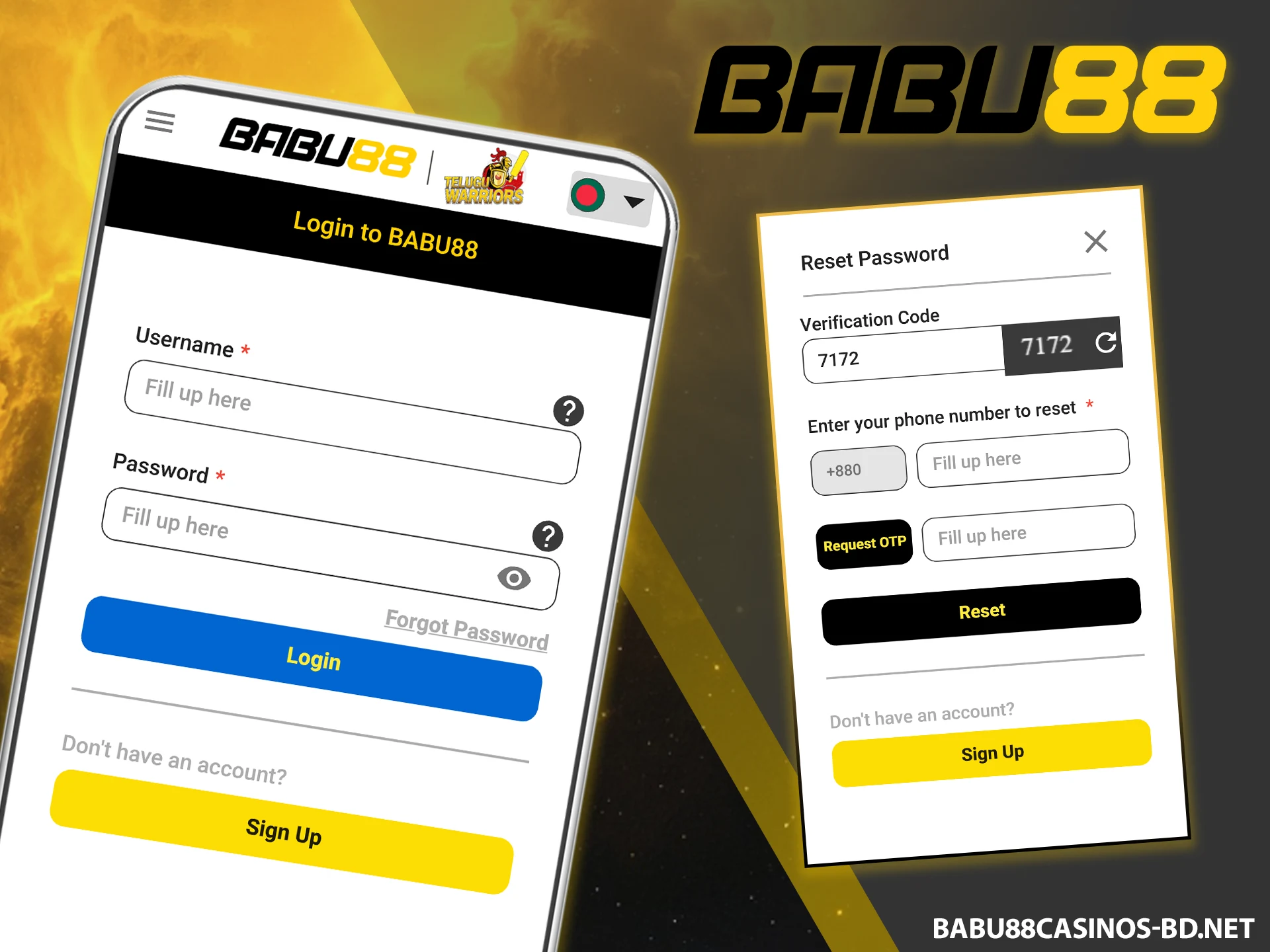 Access your private account on the official Babu88 website.