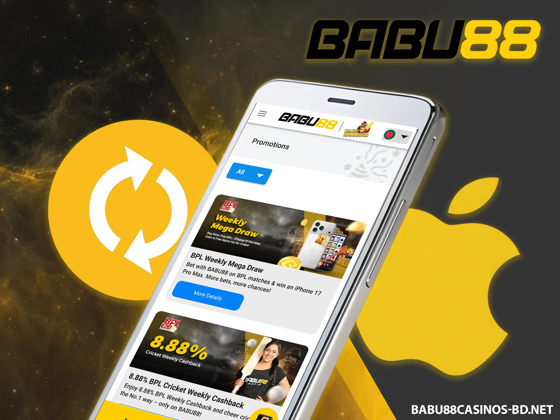 Download the newest iOS version from the official Babu88 website.
