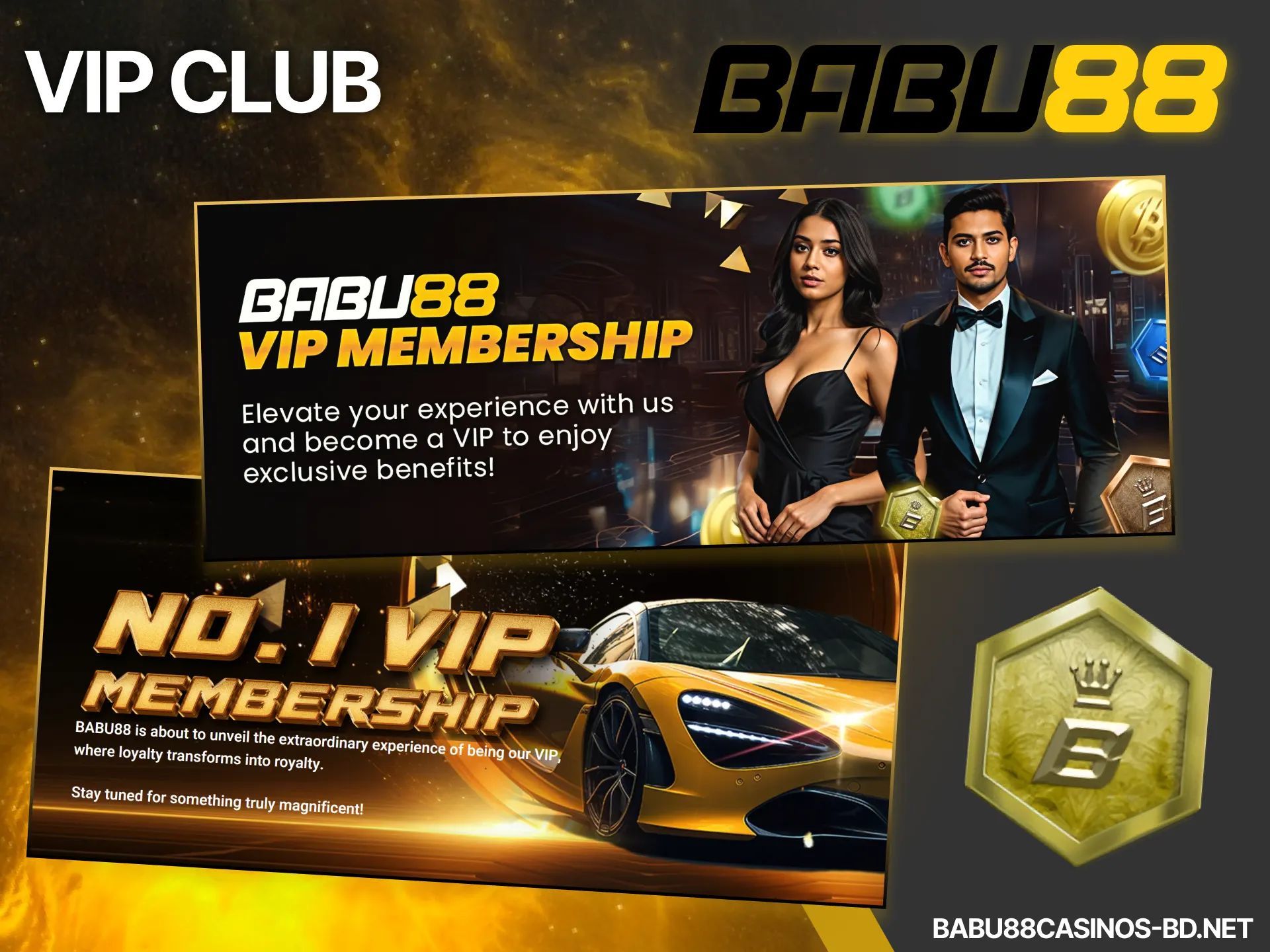 Become Babu88 VIP member and enjoy VIP club bonuses and other benefits.
