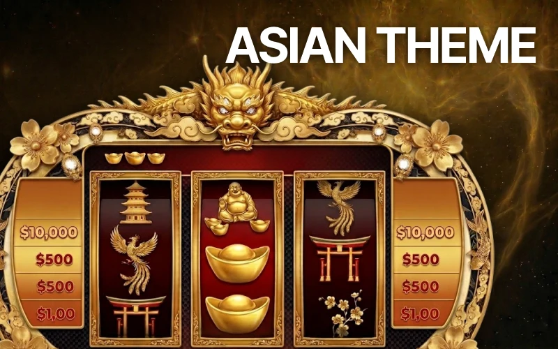 Culturally themed slot games featuring oriental symbols and lucky charms.