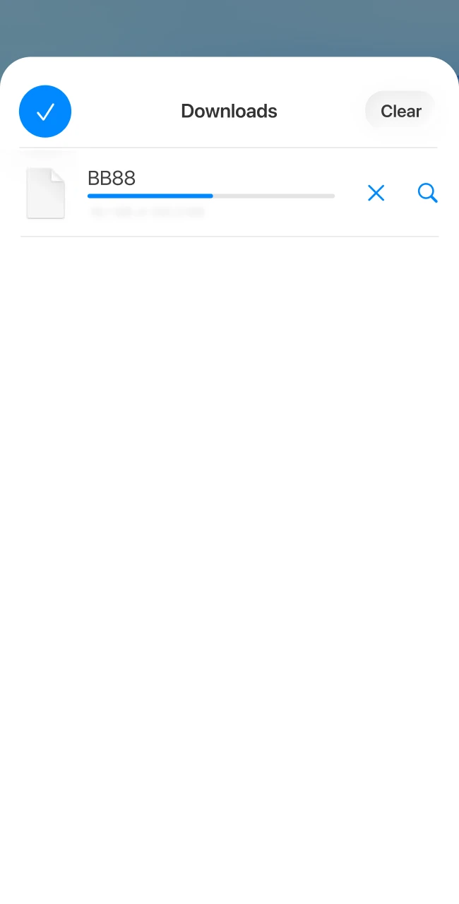 Saving the Babu88 web app settings for home screen access on iOS.