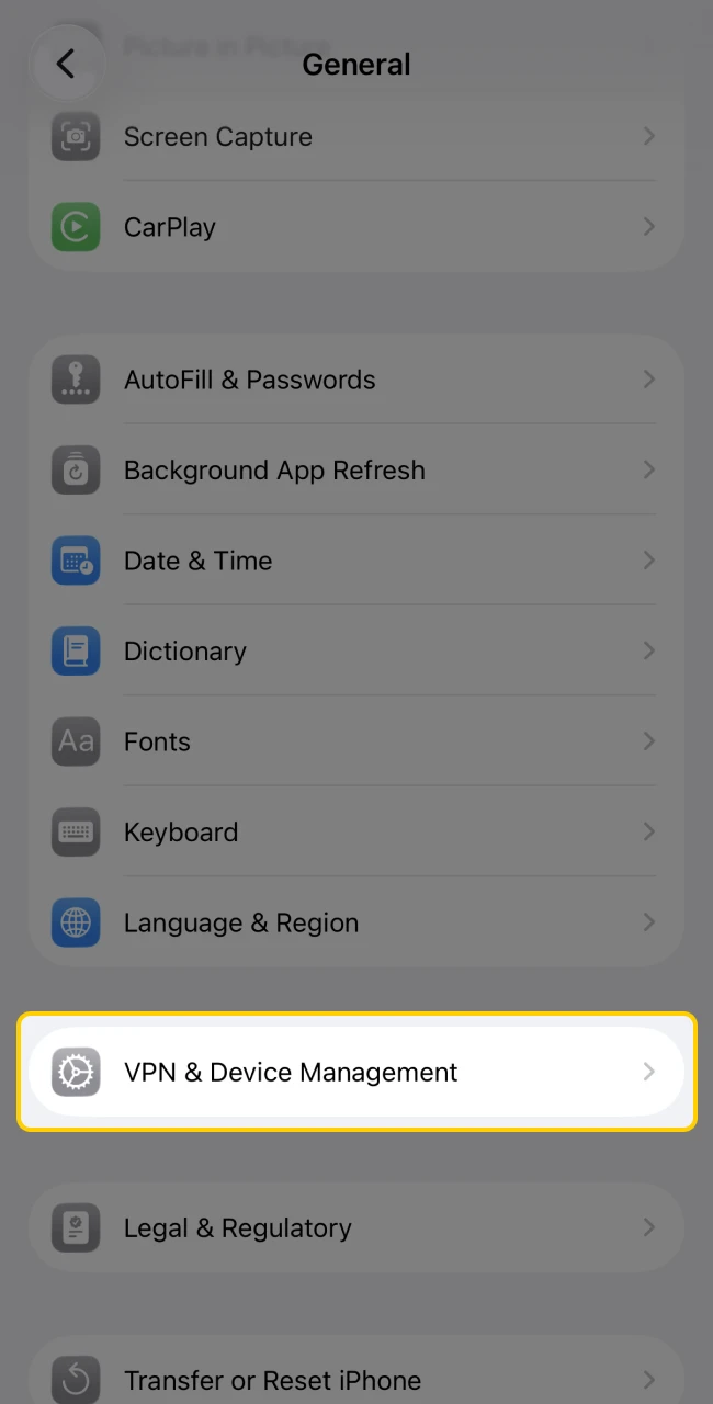 Authorizing the Babu88 mobile profile within iPhone device management.